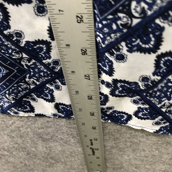 Sans Souci Oversized Chiffon Overshirt Womens XS Button Down High Low Paisley - Picture 7 of 8